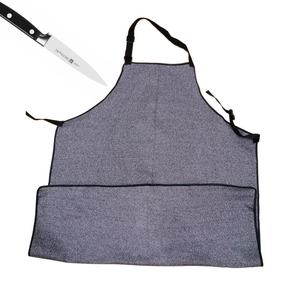 Delantal Protector Anticorte de HPPE al por Mayor, Personalizable, Ropa de Trabajo de Seguridad para Cocina y Uso Industrial, Color Gris, Marca AmpsafeX - Product Image 5