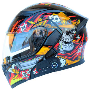 <span class=keywords><strong>Casque</strong></span> <span class=keywords><strong>de</strong></span> moto modulaire professionnel à double visière rabattable en ABS personnalisé avec intercomunicador pour moto - Product Image 2