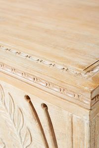 <span class=keywords><strong>Table</strong></span> <span class=keywords><strong>basse</strong></span> en bois sculpté à la main de style campagnard français, pétales sculptés à la main, <span class=keywords><strong>table</strong></span> centrale vintage, bois vieilli blanc - Product Image 4
