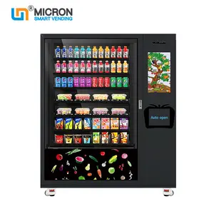 Micron-máquina expendedora inteligente de alimentos, bebidas y maquillaje, pantalla táctil, fabricante de China, 2022