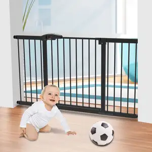 大型金属宠物楼梯室内室外床墙保护器加长门楼梯宠物儿童可伸缩婴儿安全门