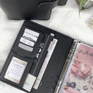 Organisateur de cahier de couverture d'<span class=keywords><strong>agenda</strong></span> en cuir avec logo personnalisé, vente en gros - Product Image 5