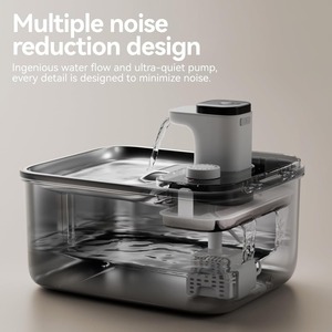 <span class=keywords><strong>Fontaine</strong></span> à eau pour animaux <span class=keywords><strong>de</strong></span> compagnie en acier inoxydable 304, 108 oz/3,2 L, filtration multiple, distributeur d'eau automatique pour chiens et chats - Product Image 2
