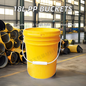 Fabriek Geleverde Recyclebare 18l Pp Keuken Emmer Duurzaam Food Grade Plastic <span class=keywords><strong>20l</strong></span> Verf Emmer 10l Pack Emmer Drums Vaten - Product Image 3