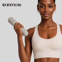 Haltères en fer recouverts de silicone, antidérapants et légers, tendance, vente en gros d'usine, pour femmes, yoga et pilates, entraînement de force
