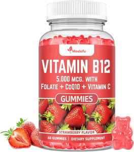 Suplemen <span class=keywords><strong>Vitamin</strong></span> <span class=keywords><strong>B12</strong></span> Gummies Kompleks OEM 5000 <span class=keywords><strong>Mcg</strong></span> dengan Penyerapan Tinggi, Mengandung Koenzim Q10, Folat, dan <span class=keywords><strong>Vitamin</strong></span> C - Product Image 1