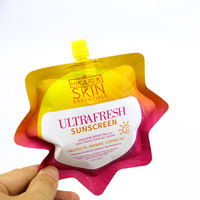 Sac d'emballage cosmétique durable personnalisé avec poche à bec verseur en EVA pour crème solaire, lotion, crème pour les yeux - Sacs de voyage en plastique écologiques