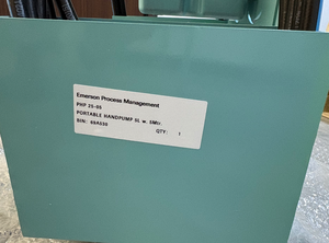 Pompe manuelle portable en aluminium Emerson Process Management <span class=keywords><strong>Php</strong></span> 25-05, 5L avec 5m de tuyau, neuve et originale. Température de fonctionnement de -15°C à +80°C. Poubelle - Product Image 4