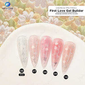 Gel Constructor de Uñas con Purpurina de Color HEMA y TPO FREE First Love, Gel Constructor de Uñas con Lentejuelas en Forma de Corazón en Tarro, Marca Privada Personalizada - Product Image 3