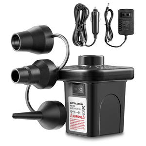 पोर्टेबल एसी एसी इलेक्ट्रिक एयर पंप त्वरित फुफ्फुलेटर डिफ्लेटर डीफ्लेटर पंप नोजल के साथ - Product Image 1