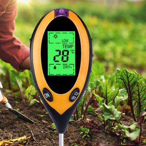 4-trong-1 đất Tester Ph/nhiệt kế/ẩm kế/cường độ ánh sáng <span class=keywords><strong>Meter</strong></span> cho vườn công viên Rau lĩnh vực OEM ODM - Product Image 4