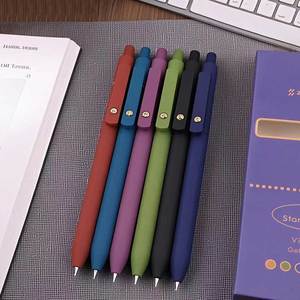 G5014 Bolígrafo de Gel ABS Personalizable de 0.5mm con Tinta de Color Vintage de Secado Rápido, 6 Piezas, Bolígrafo de Gel de Calidad con Bola Dorada para Estudiantes - Product Image 3
