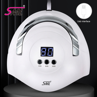 Lampe à ongles UV LED SML avec poignée portable, écran LCD, plusieurs réglages de minuterie, séchage rapide du gel pour salon, maison, manucure, nail art