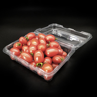 Vente en gros de Fruits et légumes transparents jetables, boîte alimentaire en plastique avec couvercle, cadeau de Fruits et fraises pour animaux de compagnie