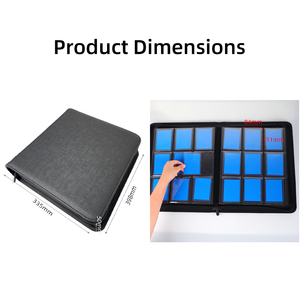 Torson Top Loader 9 Túi PU 252 Cadrs 3X4 Dây Kéo Túi Quái Vật, Yu-Gi-Oh, Một Mảnh, MTG, Truyện Tranh Kinh Doanh Bộ Sưu Tập Thẻ Chất Kết Dính - Product Image 2