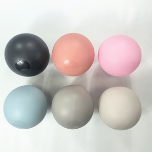 Palla Yoga Mini in PVC 20cm Spessa Marrone, Palla Yoga Mini Beige Personalizzabile per Fitness e <span class=keywords><strong>Pilates</strong></span>, Accessorio <span class=keywords><strong>Pilates</strong></span> Opaco 25cm con Logo Personalizzato - Product Image 3