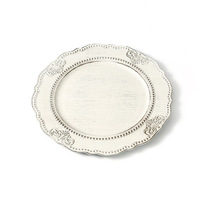 Plastic Amerikaanse retro high-end snackbord, distressed stijl fruit schaal voor bestseller charger plate, serveerschalen voor bedrijven