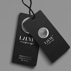 <span class=keywords><strong>Étiquette</strong></span>s suspendues personnalisées en carton gaufré de luxe, écologiques, de haute qualité pour vêtements, avec logo personnalisé, vente en gros - Product Image 1
