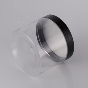 Food Grade 100Ml 120Ml 150Ml 250Ml Clear Pet <b>Plastic</b> <b>Jar</b> With Black Lid - Product Image 6