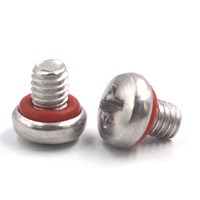 Vis d'étanchéité Torx à tête cylindrique en acier au carbone ou acier inoxydable, petites tailles M2 M3 M4, personnalisées OEM/ODM, avec joint torique pour plastique