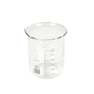 RONGTAI Common Lab Glassware Suppliers Triangle Science Beaker China 200ml 250ml 100ml Heat Resistant Glass Beakers