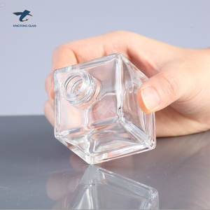 Directo de fábrica coñac delicado cuadrado 50Ml botella de <span class=keywords><strong>Perfume</strong></span> de vidrio para la etiqueta personalizada - Product Image 4
