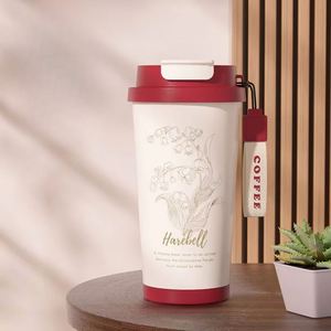 Taza de Café Portátil de Acero Inoxidable 316 Lily Valley, Taza de Doble Pared con Aislamiento al Vacío de Alta Calidad, Artículos Promocionales - Product Image 4