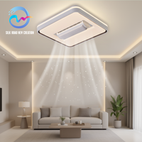 Ventilador de Techo Moderno de Acrílico sin Aspas con Luz LED, Motor DC, Control Remoto, 6 Velocidades, Regulable, Espectro Completo, 2 Años de Garantía, Venta al Por Mayor