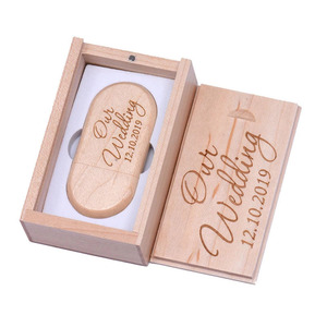 Chiavetta USB Personalizzata in Legno 16GB 128GB 2.0 Memoria USB Stick in Acero e Bambù 4GB USB 3.0 - Product Image 2