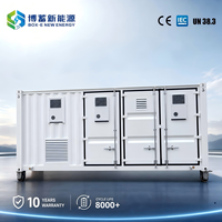 Conteneur BESS 5 MWh 0,5C 40 pieds de haute qualité LiFePO4 à refroidissement liquide 8000 cycles Station micro-énergétique solaire-éolienne hybride CE