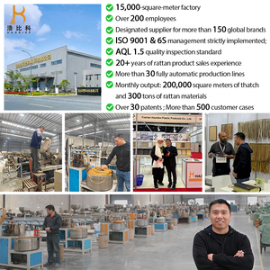 Material de tejido marrón blanqueado de alta calidad, Mimbre sintético de ratán en venta - Product Image 6