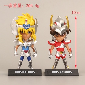 2 Styles 5PCS/SET Figurine 9CM Saint Seiya Or, Figurine d'anime, cadeau pour enfants, jouet, statues, boîte à œufs Gachapon - Product Image 5