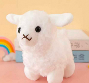 Lindo peluche de cordero de 18 cm, animal de peluche suave para bebés y niños pequeños, regalo unisex - Product Image 3