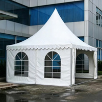Tente personnalisée de style pagode européenne à double couche en PVC imperméable, structure à membrane blanche, toutes saisons, pour mariages, événements sportifs et activités de plein air