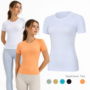 Camisetas de Verano Minimalistas para Mujer, de Manga Corta, Suaves y Transpirables, de Algodón, Holgadas, Informales, para Viajes, Compras y Paseos - Product Image 1