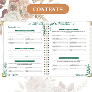 Agenda de Bodas Personalizada A5 con Espiral, Diseño de Lujo en Blanco de Alta Calidad, Papel Ecológico con Detalles en Dorado, 80 Hojas Personalizables - Product Image 3