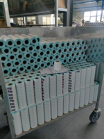 Rouleaux d'étiquettes adhésives personnalisées, impression thermique, résistantes à l'huile, forte adhérence, autocollants d'emballage logistique