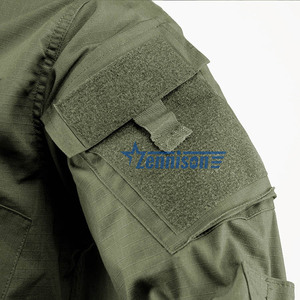 Produk Baru terlaris pakaian kamuflase Rip-Stop seragam ACU hijau zaitun - Product Image 3