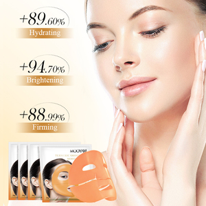 Mascarilla facial de extracto de cúrcuma de marca privada OEM para calmar, iluminar y mejorar la piel oscura, mascarilla facial reparadora antioxidante. - Product Image 3