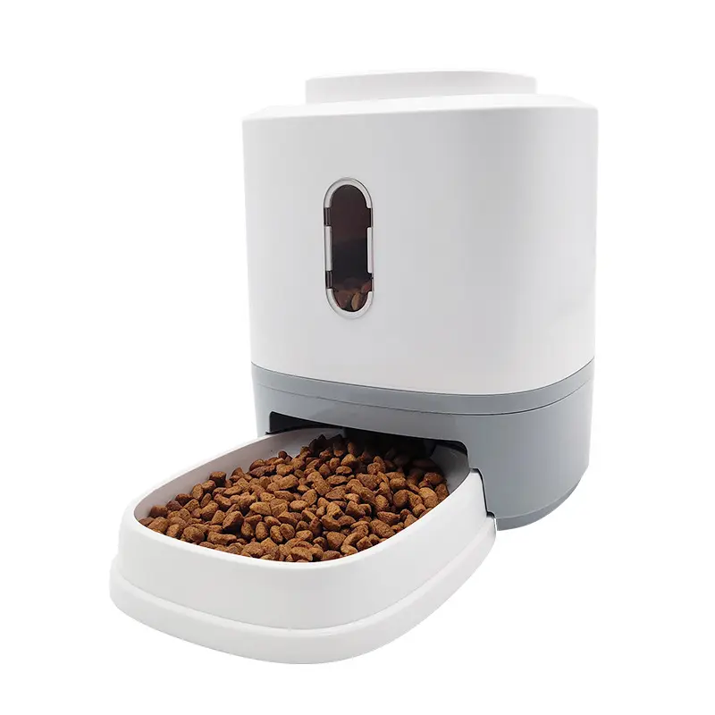丸みを帯びたペット自動フィーダー猫犬用フードウォーターフィーダー高品質の食品貯蔵ディスペンサー