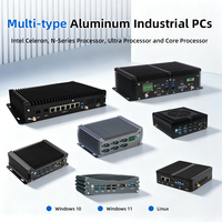 Mini PC industriel Intel Core i3-i7 de 4e à 12e génération, 2x2GbE LAN, 3G 4G, large plage de température, passerelle IoT, calcul en périphérie, boîtier sans ventilateur