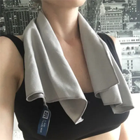 Customized Logo Print Quick Drying Ice Cold Cool Feeling Sweat Microfiber Travel Gym Sport Cooling Towel