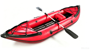 Canoë gonflable pliable léger ZM-300DM en caoutchouc avec accessoires complets, y compris sac de pompe et kit de réparation. - Product Image 5