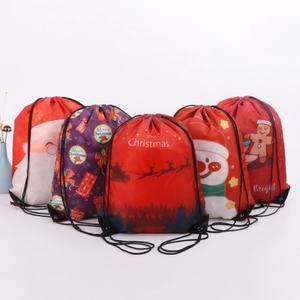 Sac de sport personnalisé avec logo imprimé, sac de voyage en polyester avec cordon de serrage pour le basketball, le marathon, sac à chaussures pliable en nylon, sacs de shopping - Product Image 6