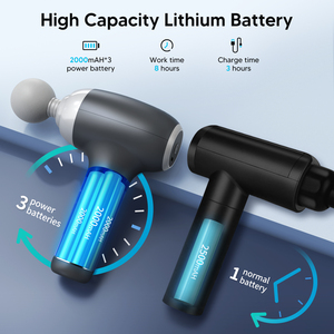 Pistola Fascial de percusión de tejido profundo portátil Atletas Masajeador de alivio corporal Vibrador Pistola de masaje - Product Image 2