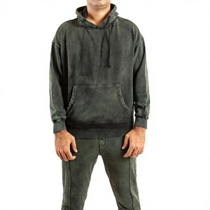 Nexfit Men's Stylish <b>2</b>-<b>Piece</b> 100% Cotton <b>Plus</b> <b>Size</b> Tracksuit <b>Set</b> Full-Zip Jacket Jogger <b>Pants</b> Sportswear Gym Wear Casual - Product Image 1