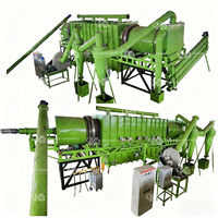 Machine de fabrication de charbon de biomasse à haute efficacité et à fonctionnement continu avec moteur pour déchets de bambou et de bois, fonctionnement automatique, conception sans fumée
