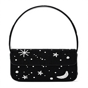 Nouveau sac à main carré brodé de haute qualité, couleurs variées, toile, design élégant, sac promotionnel tendance pour femmes - Product Image 3