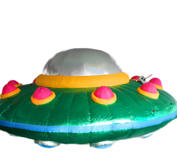 Giant Inflatable UFO with LED Lighting Waterproof & Sun Resistant Lithium Battery Powered for Event Advertising
