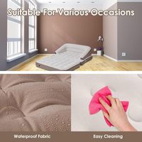 Matelas Gonflable Moderne Pliable Portable pour Camping Extérieur, Canapé-Lit Extractible 2 Personnes